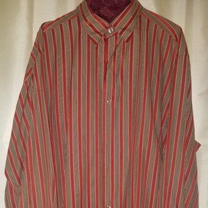 Tommy Bahama striped, silk, button down shirt